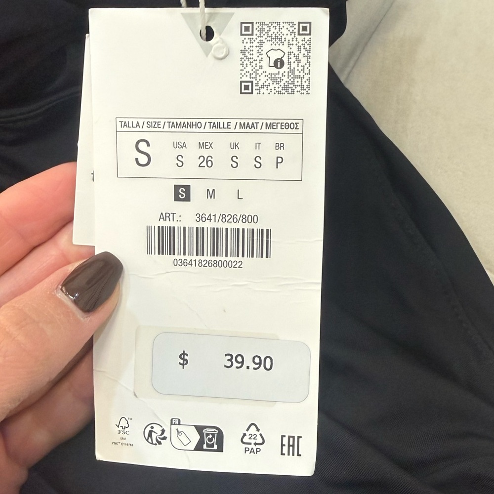 Zara - Cut Out Maxi Mock Neck Dress - Picture 2 of 4